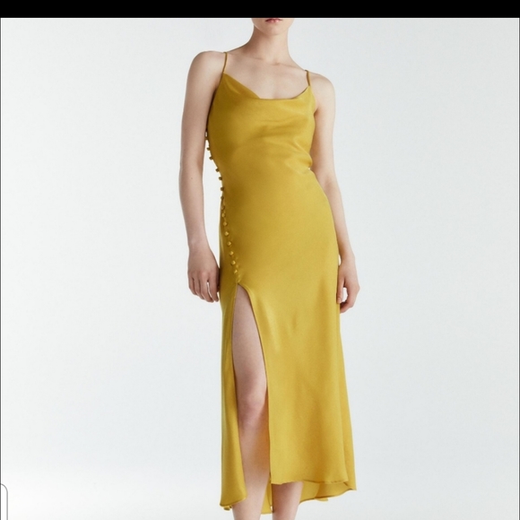 ZARA Satin Lingerie Style Dress - Picture 2 of 4